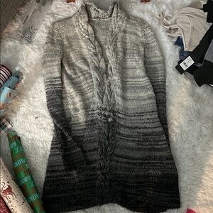Calypso St. Barth Black and Gray Ombre Cardigan